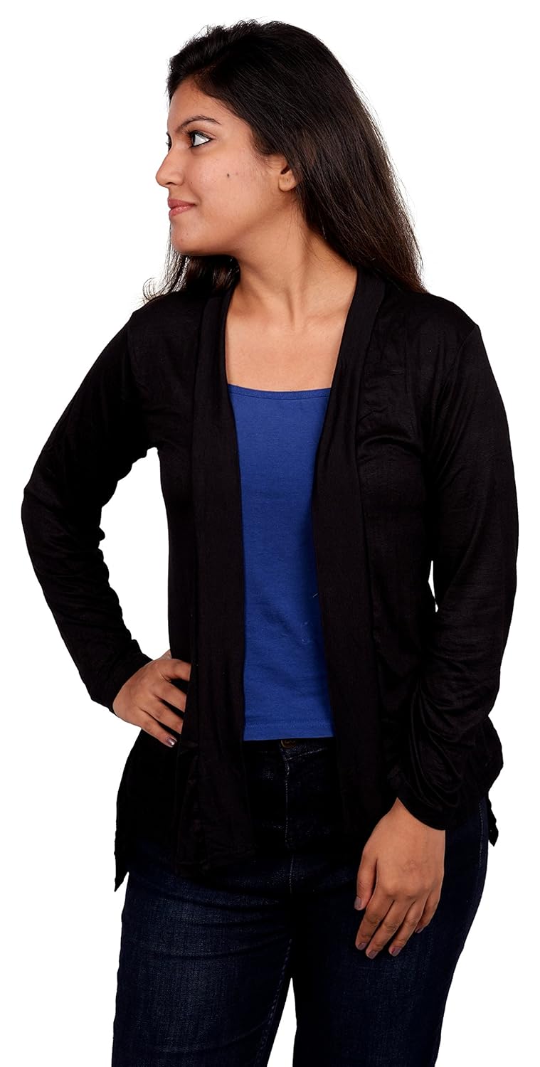 cetc nj women's viscose shrug - 10 colours 5 sizes