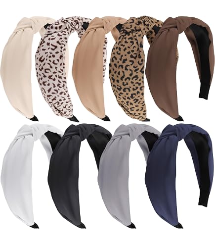 Amazon.com : NODG Leopard Knot Headbands, 4 Pieces Wide  display picture 3