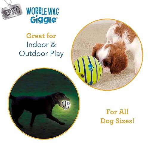 Interactive Dog Toys Wobble Wag Giggle Ball Amazon Wobble Wag