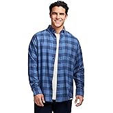 IZOD Men's Stratton Flannel Long Sleeve Button Down Shirt