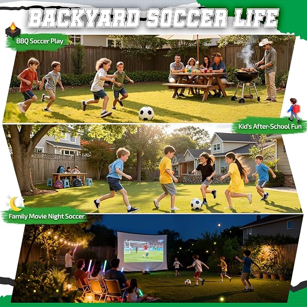HAPPY JUMP 7X5 FT & 5X3.6 FT PORTABLE SOCCER GOAL FOR YOUTH PLAYERS AGES 6–14, LARGE-FRAME DESIGN BUILT FOR LONG-TERM DEVELOPMENT, EASY SETUP FOR BACKYARD, PARK OR SCHOOL TRAINING