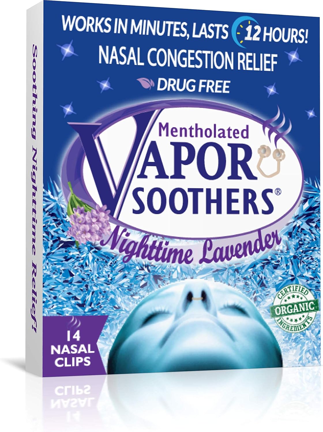 Vapor Soothers Nighttime Lavender, 14 Count, Drug-Free, Instant Nasal Congestion Relief: Health & Personal Care