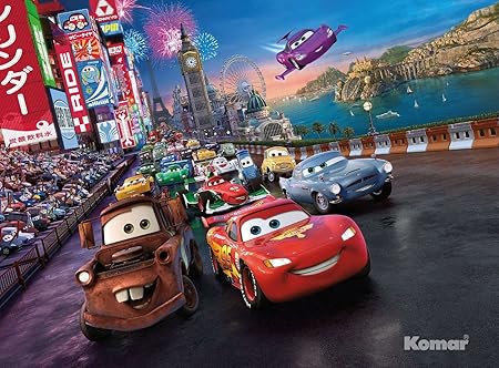 Cars Race Disney Carta Da Parati Wallpaper Mural 254