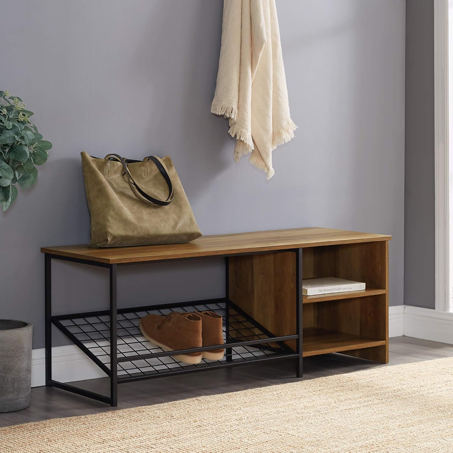 Best Modern Shoe Coat Rack With Bench Mid Century Metal