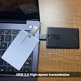 Fenglangrong 10 Pack 2GB USB Flash Drive White Credit Card Shape Memory Stick U view 4