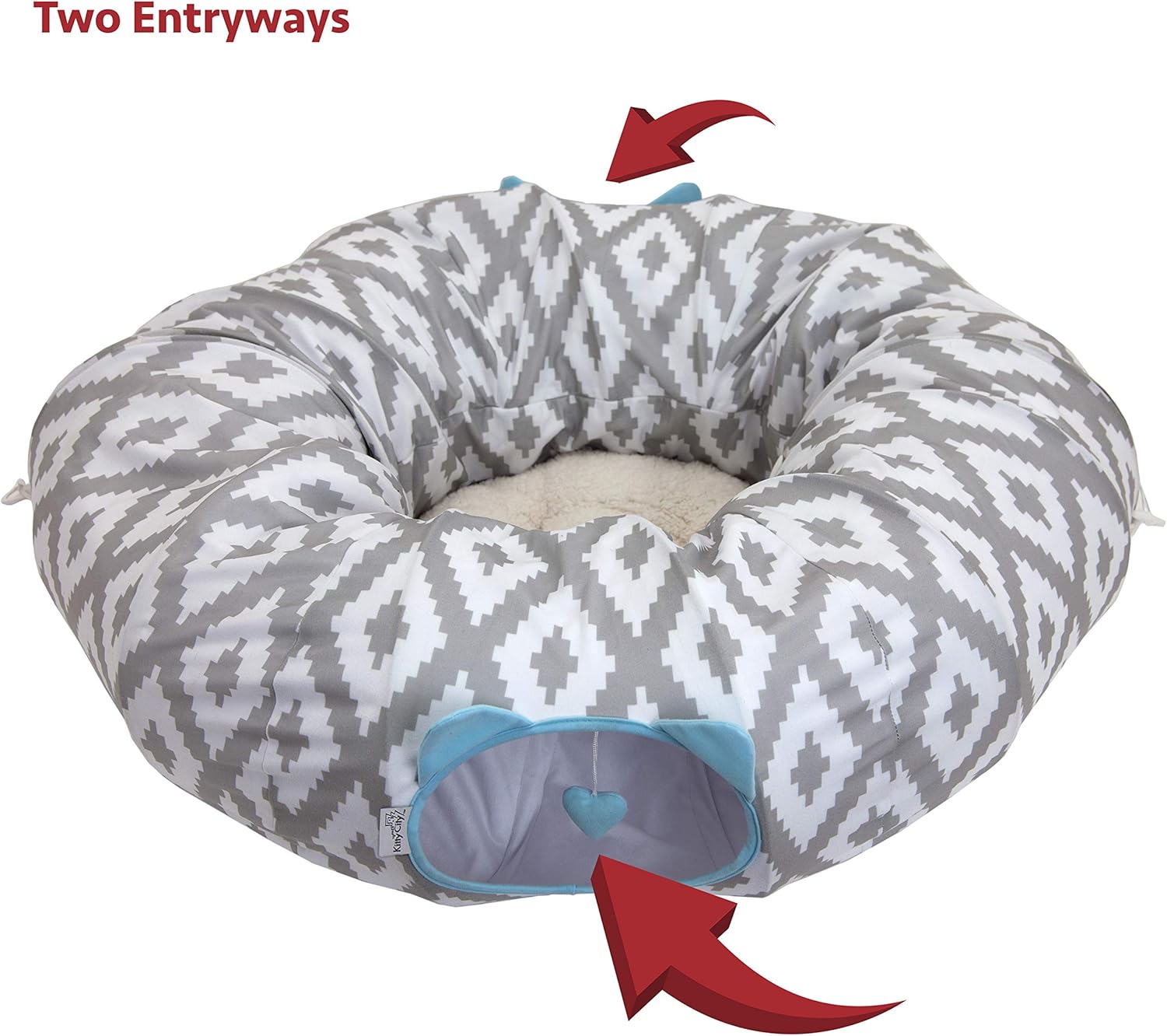 Kitty City Large Cat Tunnel Bed, Cat Bed, Pop Up bed, Cat Toys, Christmas Tree : Pet Supplies