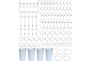 FRIMOONY Pegboard Hooks, Will Not Fall Out, for Garage, Workbench, Kitchen, 130 Piece