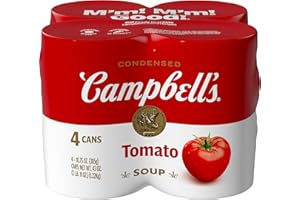 Campbell's Condensed Tomato Soup, 10.75 Ounce Can (Pack of 4)