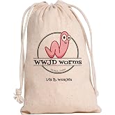 Red Wigglers Composting Worms, 1/8lb Red Worms for Composting for Gardens | Easy to Manage, Nutrient-Rich Worm Compost for Worm Castings for Plants, Garden, Farm, Vermicompost Bin &amp; Compost Starter