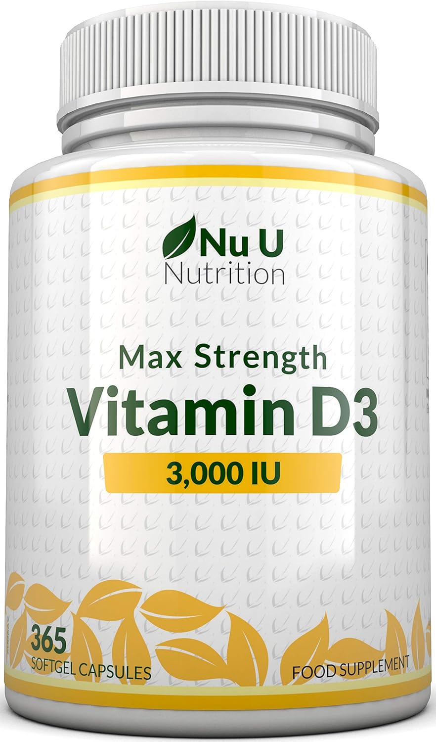 Vitamin D 3000 IU 365 Softgels (Full Year Supply) Triple Strength