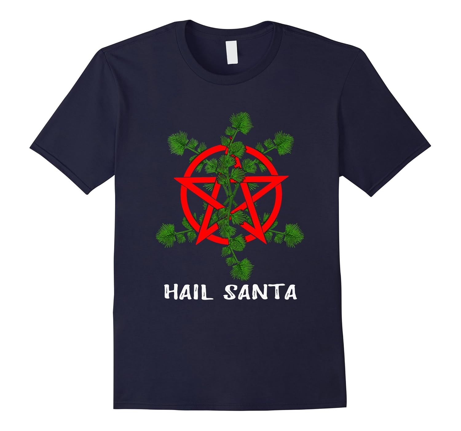 Hail Santa Wicca Yule Shirt for Christmas-Rose