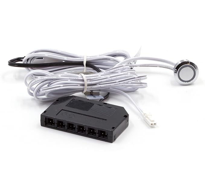 LED Touch Schalter Regler Dimmer Dimm-Funktion,12-24V DC mit 6 Fach mini Verteiller