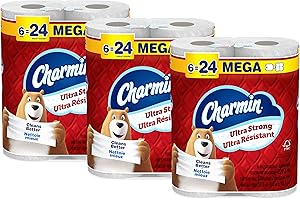 Charmin Ultra Strong Toilet Paper 18 Mega Rolls, 220 Sheets Per Roll