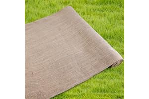 Agfabric 40" x 15 Feet Natural Burlap Fabric Roll,Gardening Burlap Roll,High Density Jute Material for Winter Plants Tree Cover Protection,Weed Barrier,Decorations,Crafts