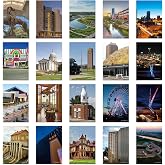 xtvinvm Oklahoma City Travel Postcards from Around the World Set of 20 | Vintage Postcards for Mailing 4x6 Postcards Travel Decor Post Cards Bulk Travel Souvenirs Christmas Birthday Gifts