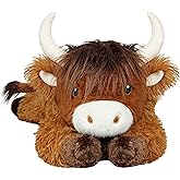 Ksidzas 4 lbs Weighted Stuffed Animals, Cute Highland Cow Stuffed Animals-Weighted Cow Plush Toy Gifts for Kids,Adults,Boys and Girls (21inch)