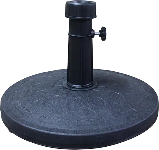 Patio Umbrella Base Stand Solid Weight For Outdoor Market Umbrellas Holder Heavy Duty Rust Free Weather Resistant Garden Outdoor Parasol Anchor 15 Kg Black Amazon Ca Home Kitchen