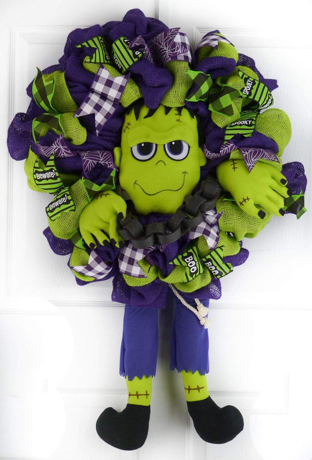 Amazon Com Frankenstein Front Door Wreaths Halloween