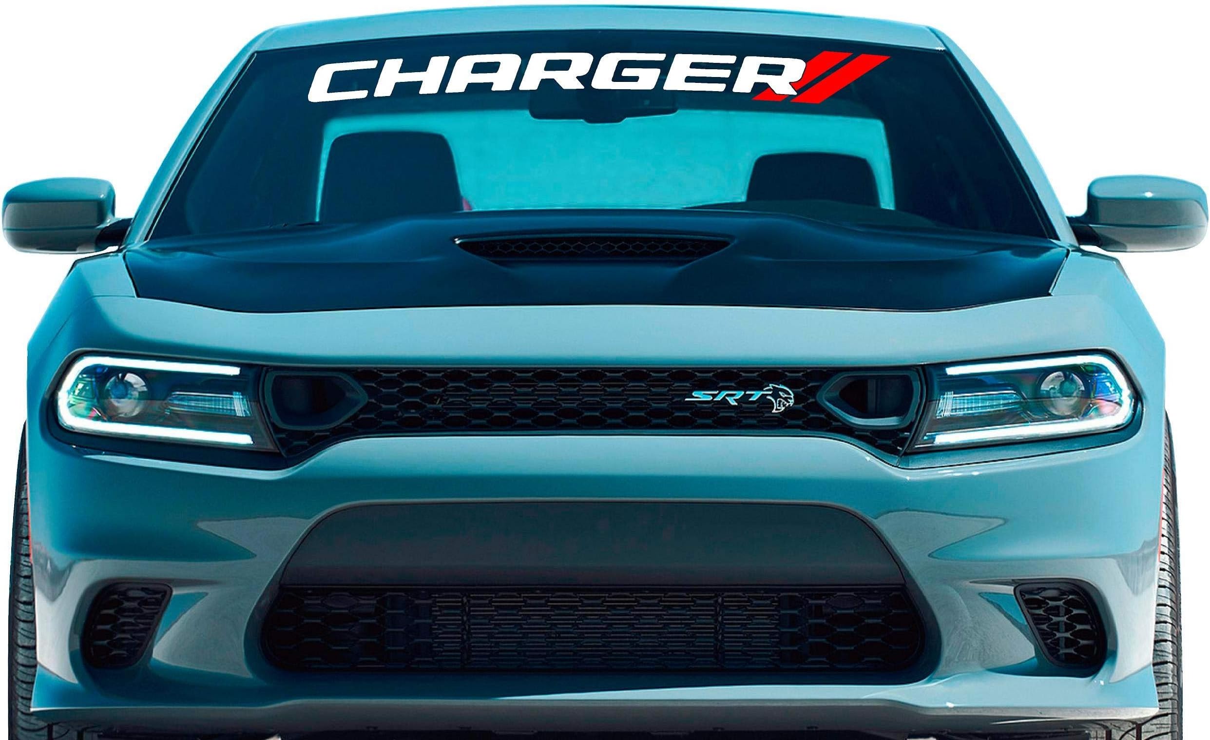 Charger Window Decal V8 V6 Scat Pack XST RT Vinyl Graphics Dodge Hellcat Sedan Lettering