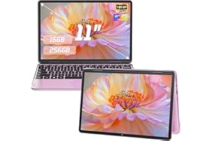 2025 2-in-1 Touchscreen Laptop, 11” FHD 1920x1200 IPS Display, 12th Gen N150 16GB DDR4 RAM, M.2 256GB SSD, 360° Flip, Portabl