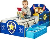 Paw Patrol Chase Kids Toddler Bed with Storage, Blue by HelloHome view 2
