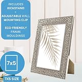 Clay Roberts 7x5 Picture Frame Silver Freestanding Wall Mountable 13x18 cm view 2