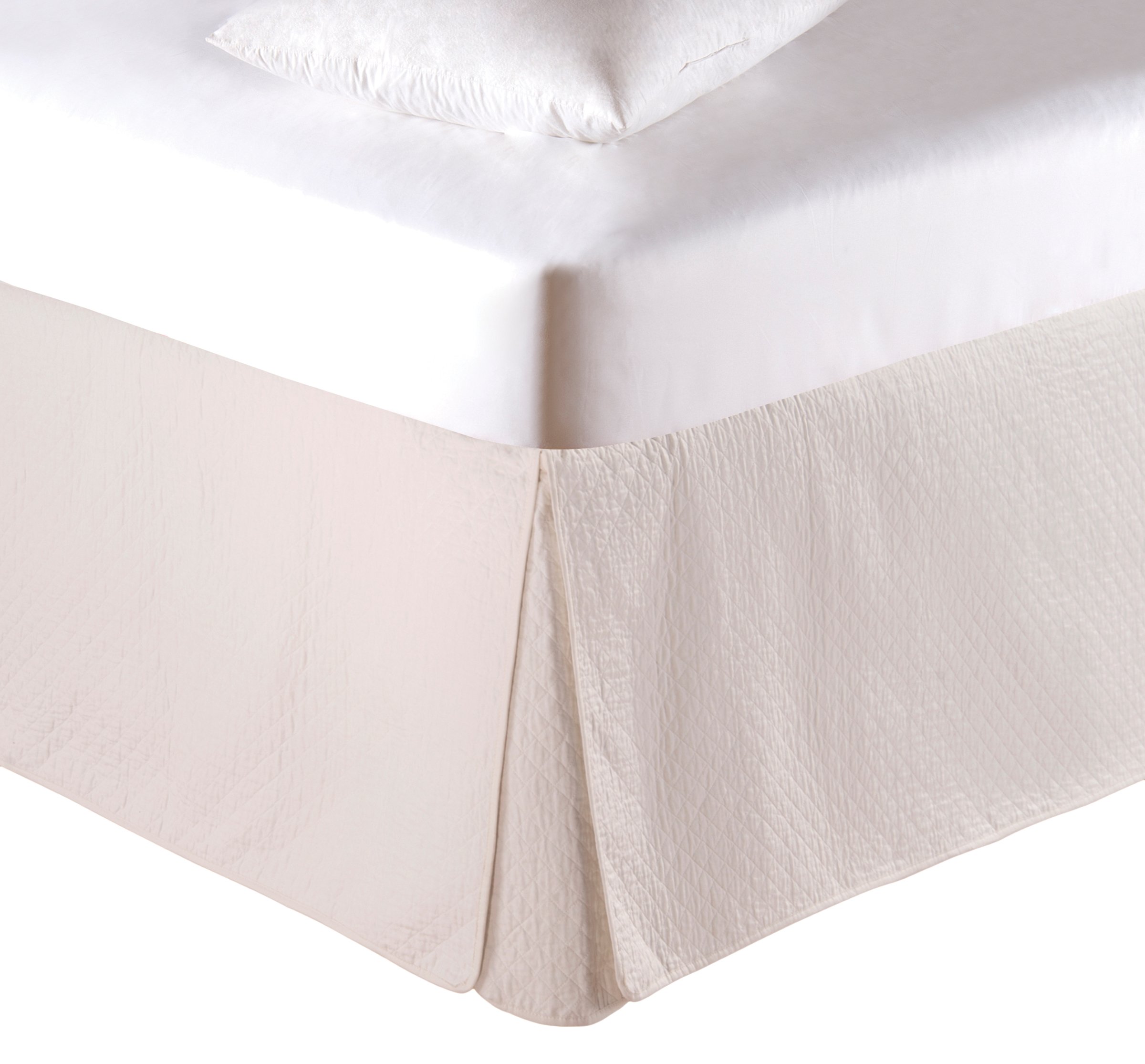 C&F Home Cream Bed Skirt, King | KXSH 365
