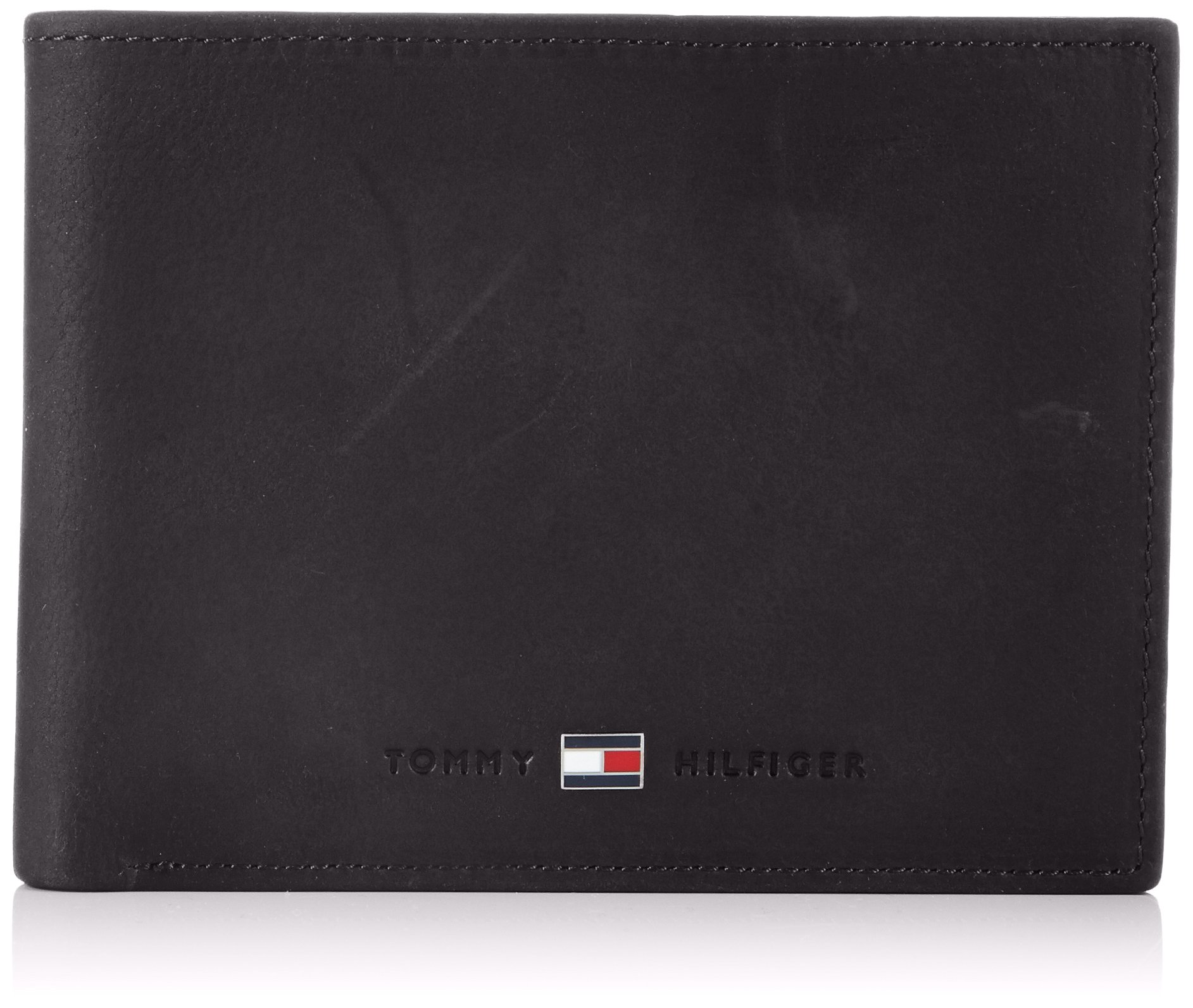 Tommy Hilfiger Geldbörse JOHNSON Schwarz BM56924756-990 Herren Geldbeutel Geldtasche Börse Portemonnaies Leder