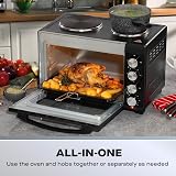 Daewoo 1500W Electric Oven 32L with Hot Plates & 60 Min Timer view 3