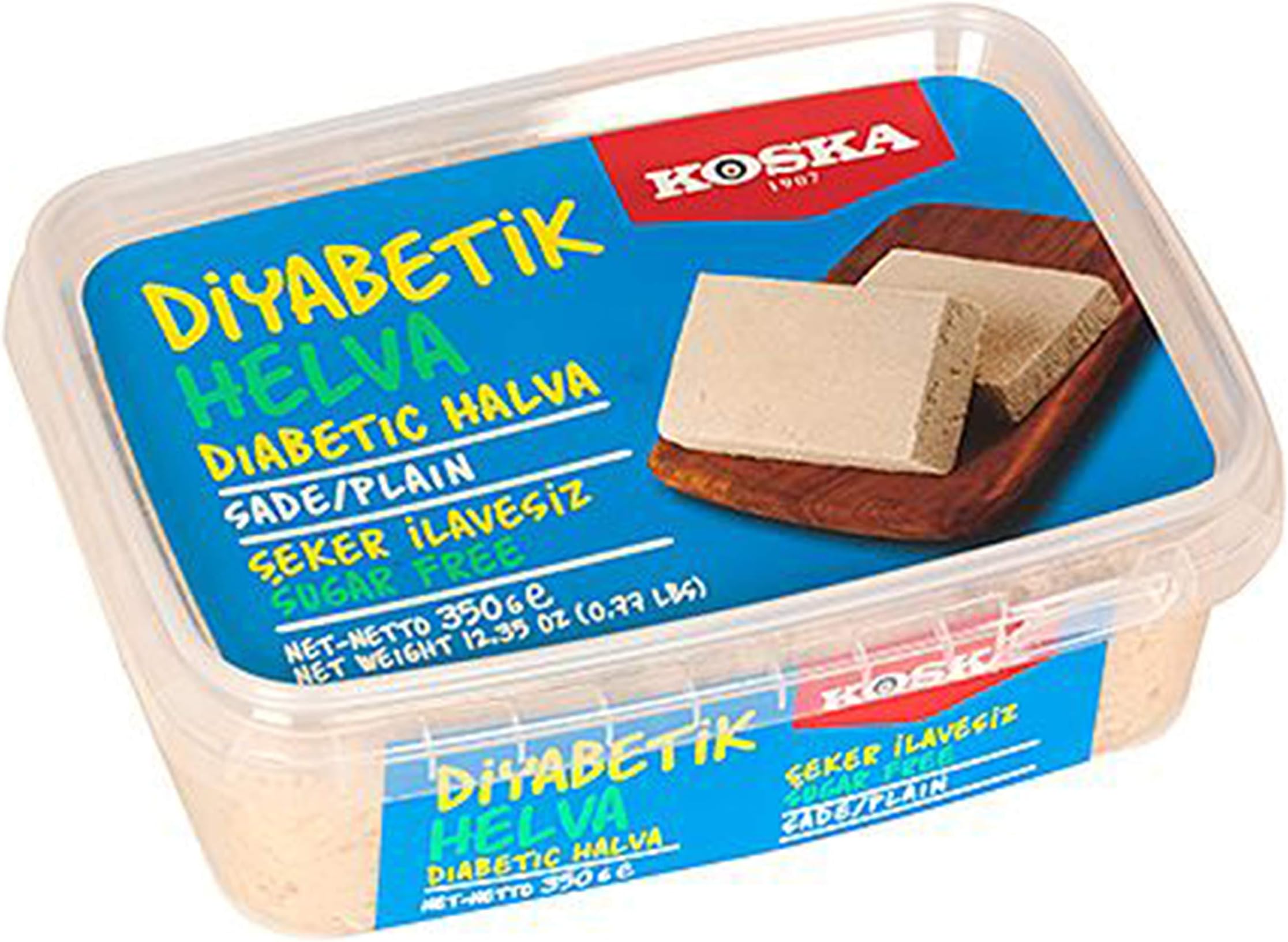 Koska Halva, Diabetic Halva NO Sugar Added, 12.3-Ounce