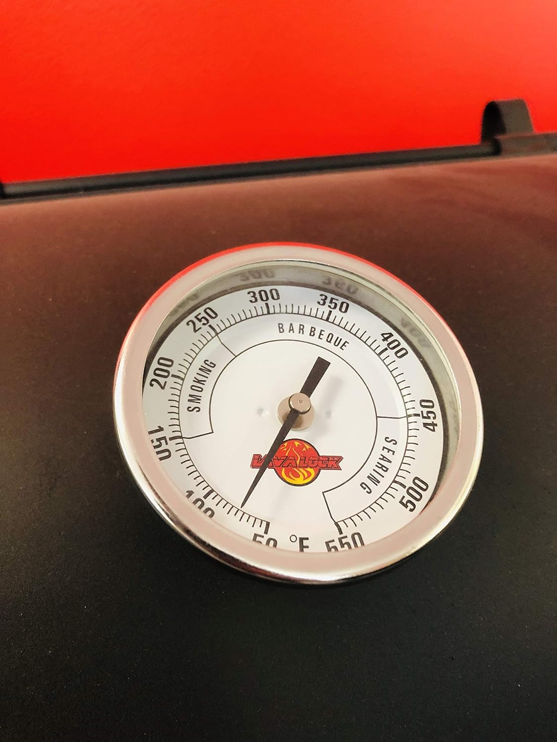 LavaLock 3" Adjustable Gas Charcoal Smoker Pit Grill BBQ Thermometer Electric Heavy Duty Stainless 2.5" stem - Image 5