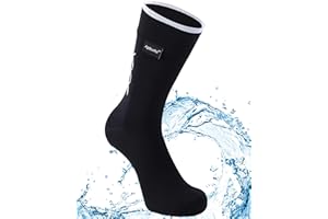 Agdkuvfhd Waterproof Socks Neoprene Unisex Breathable Outdoor Sports Hiking Fishing Wading Crew/Ankle Socks