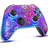 Switch Controllers for Nitendo Switch/Lite/OLED, 1200mAh Wireless Switch Pro Controller, 10 Colors Light & Cool Nebula Design, Switch Turbo controller with Vibration/Motion Control/Turbo/Gyro/Wake up