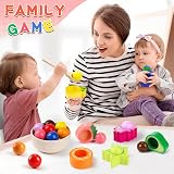 Seagoal Montessori Toys 1 Year Old Wooden Fruit Sorting Color Match 8 fruits view 2