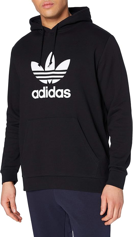 adidas hoodie trefoil black