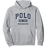 Polo Missouri MO Vintage Athletic Sports Design Pullover Hoodie