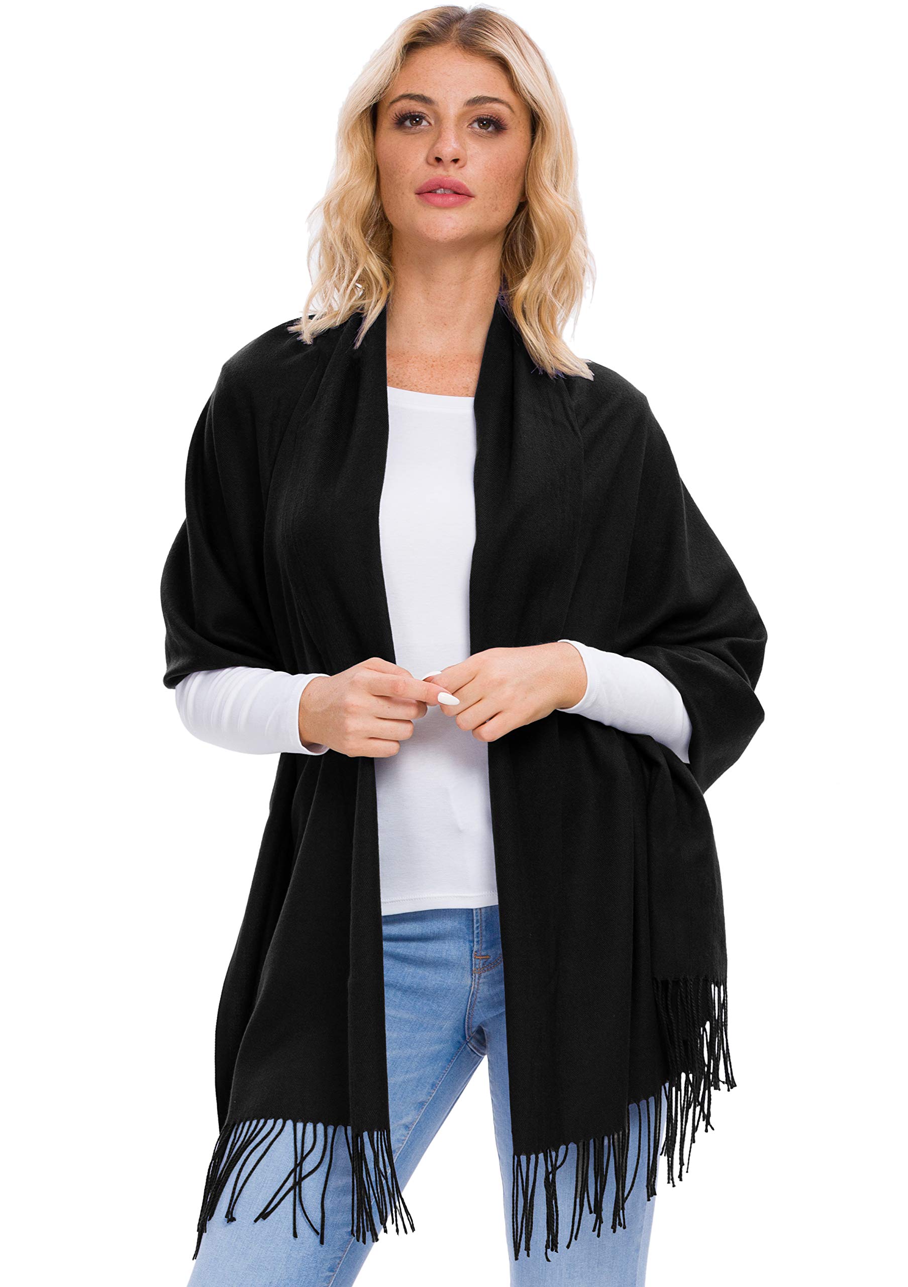 Afibi Plain Pashmina Wrap Scarf Long Shawl for women Afibi Plain Pashmina Wrap Scarf Long Shawl for women