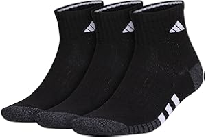 adidas mens Cushioned Quarter Ankle Socks (3-pair Pack)