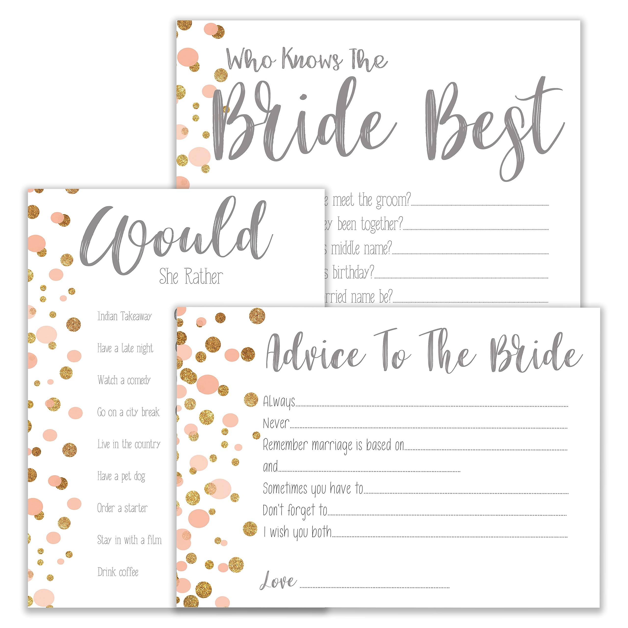 Hen Party Games 3 in 1 Hen Party Games Polka Dot Design Hen Party Accessories (HPPD3in1)