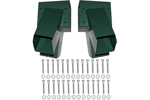 Jungle Gym Kingdom 2 Pack Swing Set Brackets – Premium, Heavy Duty, Steel A-Frame Bracket w/ Hardware - Includes Wood Screws & Washers