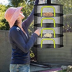 4 Layer Herb Drying Rack, Hanging Mesh