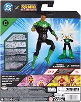 Sonic the Hedgehog DC X Sonic Silver as Green Lantern 6cm 13cm Pack view 8
