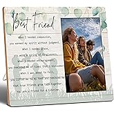 Best Friend Picture Frame 4"x6", Gifts for Best Friend, Besties, BFF, Wall Mount&Table Top, Favors for Birthday, Christmas, Easter, Back-to-school Season, etc.(024)