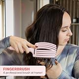 Olivia Garden Fingerbrush Care Iconic Large Pastel Pink Detangling Brush view 7