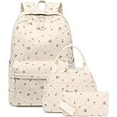 BTOOP School Backpacks for Teen Girls Bookbags Lightweight Kids Backpack School Bags Set with Lunch Box Pencil Case