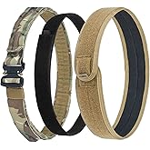 VISMIX Tactical Belt, Quick Release 1.75" MOLLE Battle Belt with Inner Belt and Anti-Slip Pad- Heavy Duty Battle Belts