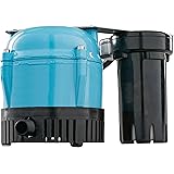 Little Giant 550521 205 GPH Shallow Condensate Removal Submersible Pump for Air Conditioner Drain Pan or Reservoir, Dehumidif
