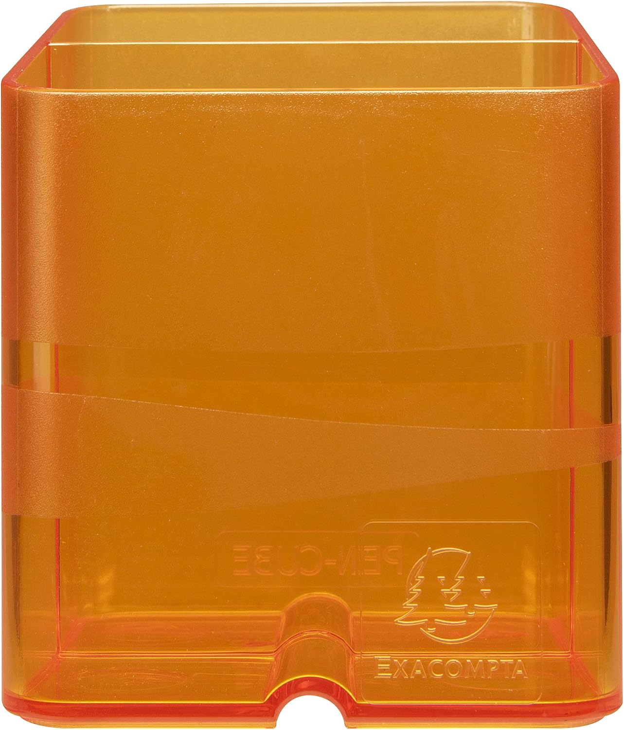 Exacompta, Ref 67746D, Linicolor Pen-Cube Pen Pot, 74 x 74 x 93mm, Modern & Space-Saving