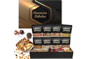 GIFTWORLD Nuts Gift Basket with Chocolates, Godiva, Lindt, Ghirardelli – Gourmet Collection Nuts Gift for Men, Mixed Nuts Snacks, Food Gift Basket - Food Gifts for Christmas, Thank you and Business Gifts