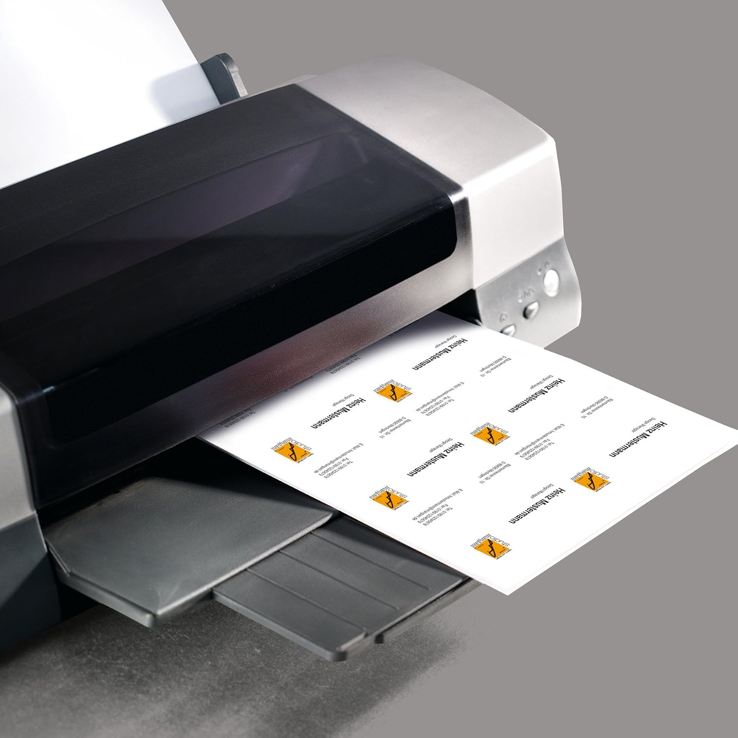 SIGEL DP746, 85x55 mm (A4), Business Cards, 3C, smooth cut all around, 200 gsm, printable, gradated colour Blue - Image 5